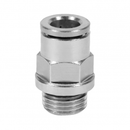 QM-AD-12-G14 Фитинг прямой, 12мм x G 1/4 (наруж.резьба)